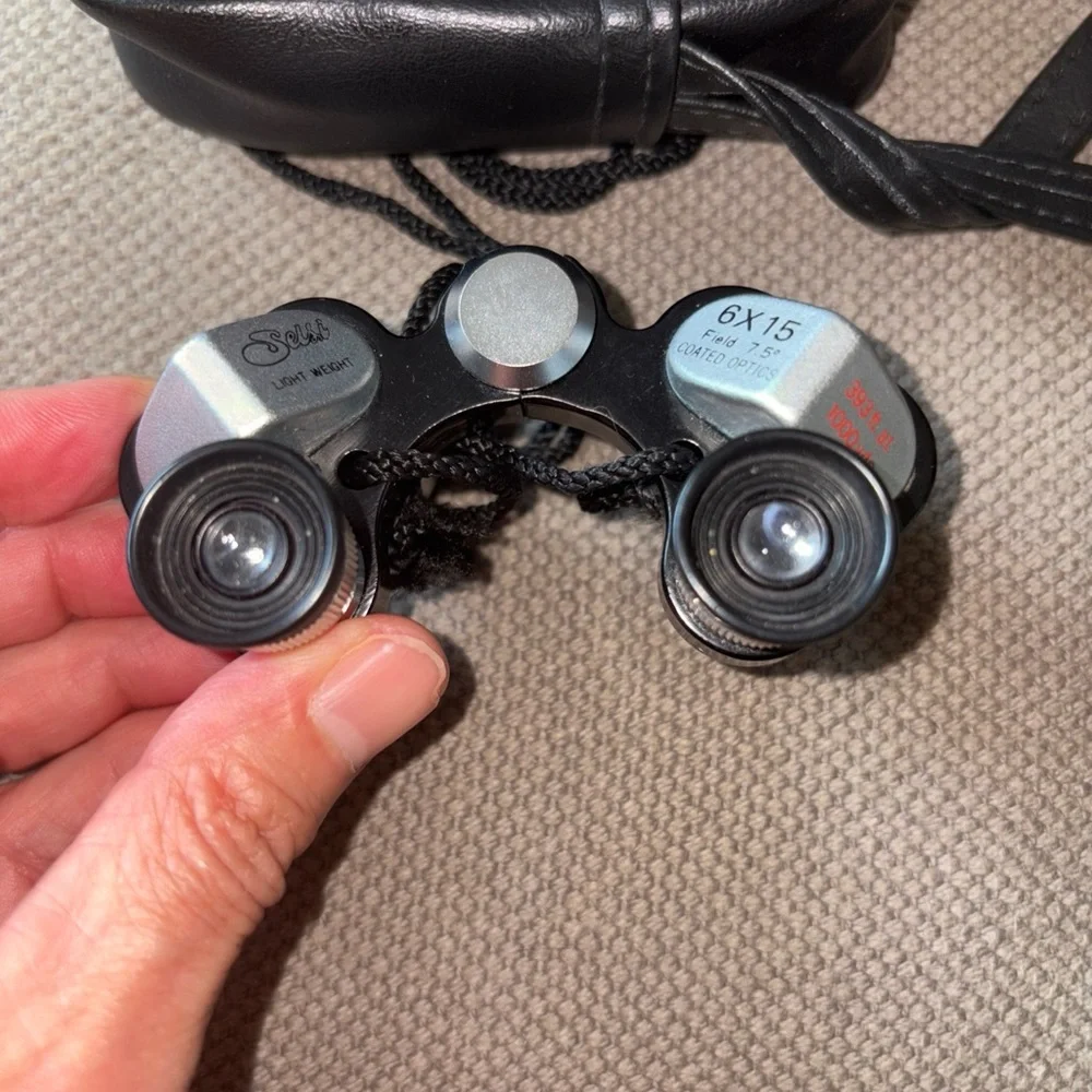 Selsi Lightweight Binoculars 6x15 Field 7.5” Light Weight